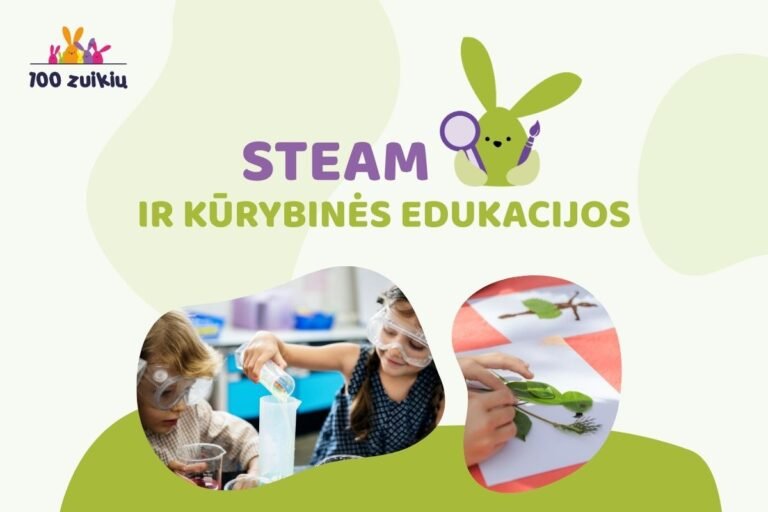 STREAM ir kūrybinės edukacijos vaikams