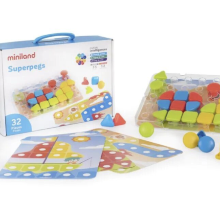 Mozaika su dideliais kaištukais „Superpegs“